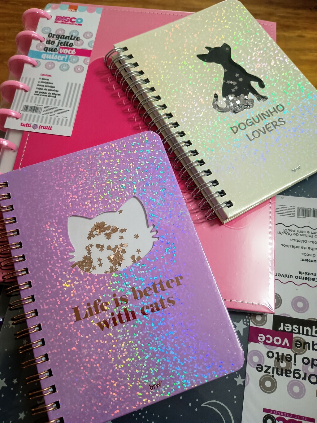 Libreta brw animalitos con estrellitas 