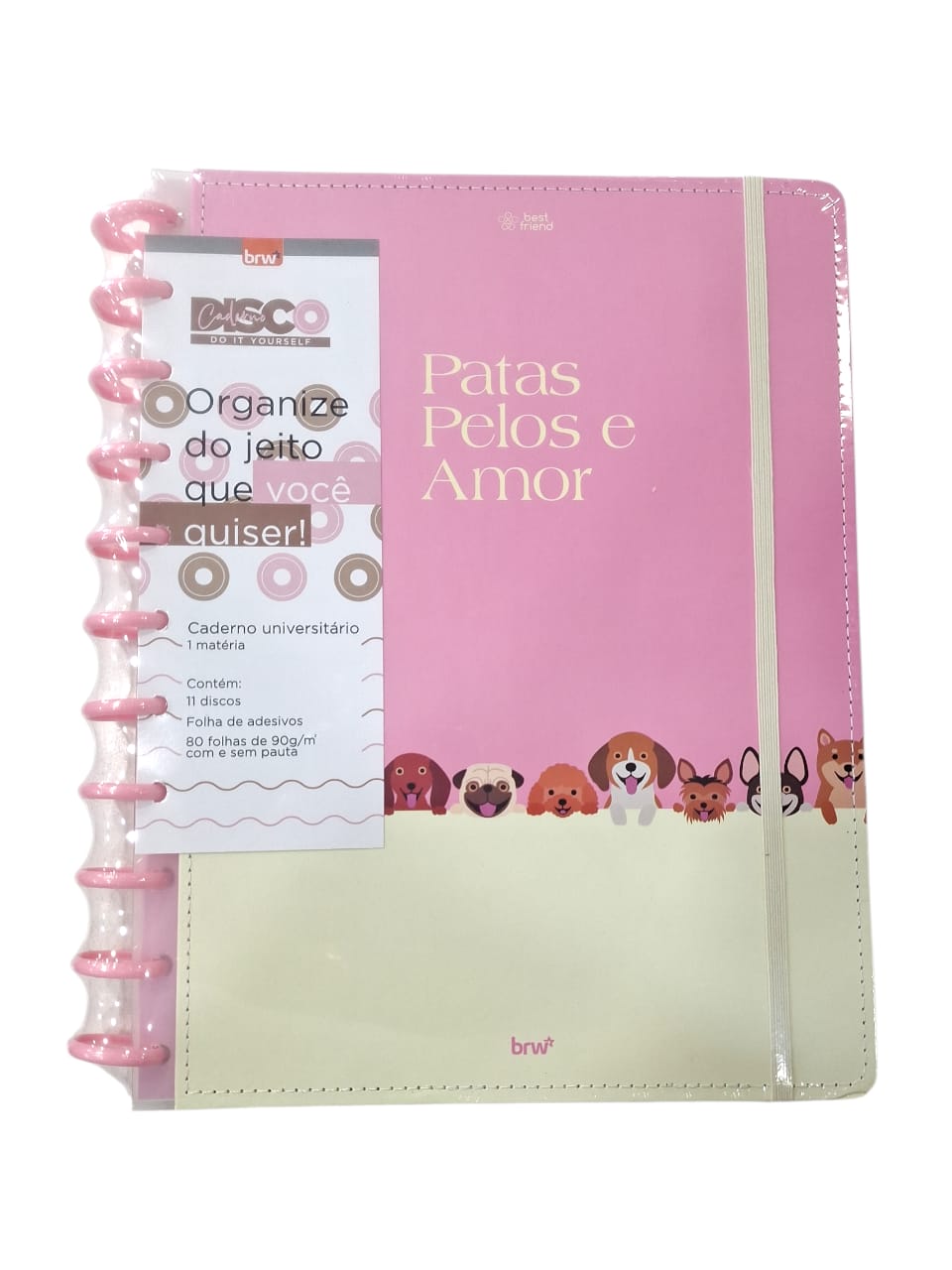 Cuaderno brw universitario de disco best friend 28 x 21,5 80h.