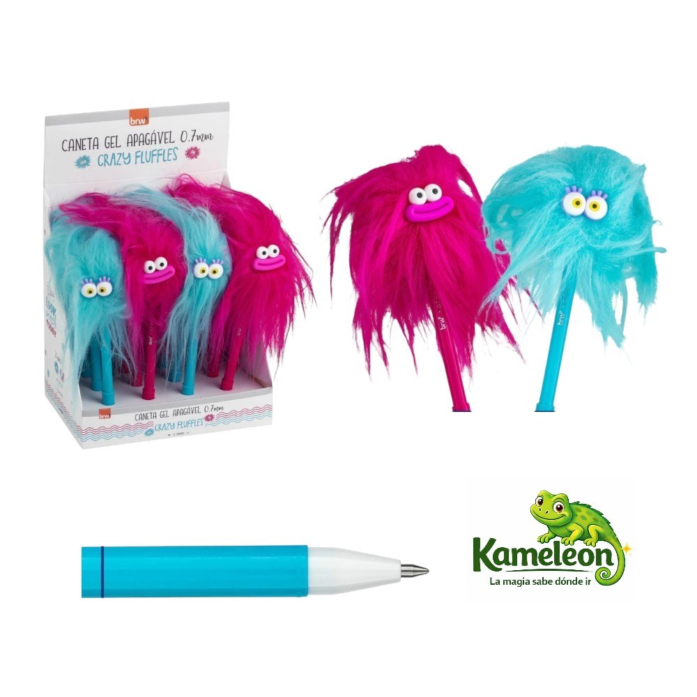 Lapicera brw borrables crazy fluffles 0,7 mm