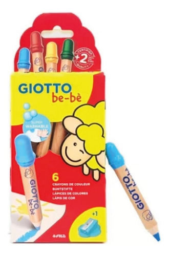 Lapices giotto be-be x 6 colores