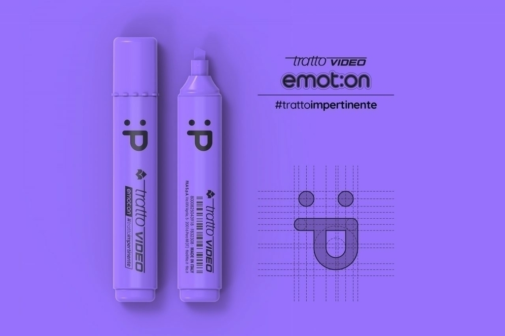 Resaltador tratto chato fluo violeta 