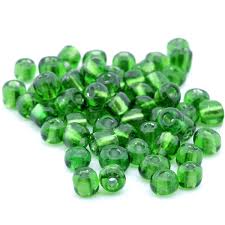 Mostacillas verde cristal  x 27 gs 