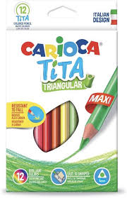 Lapices carioca triangular jumbo tita x12