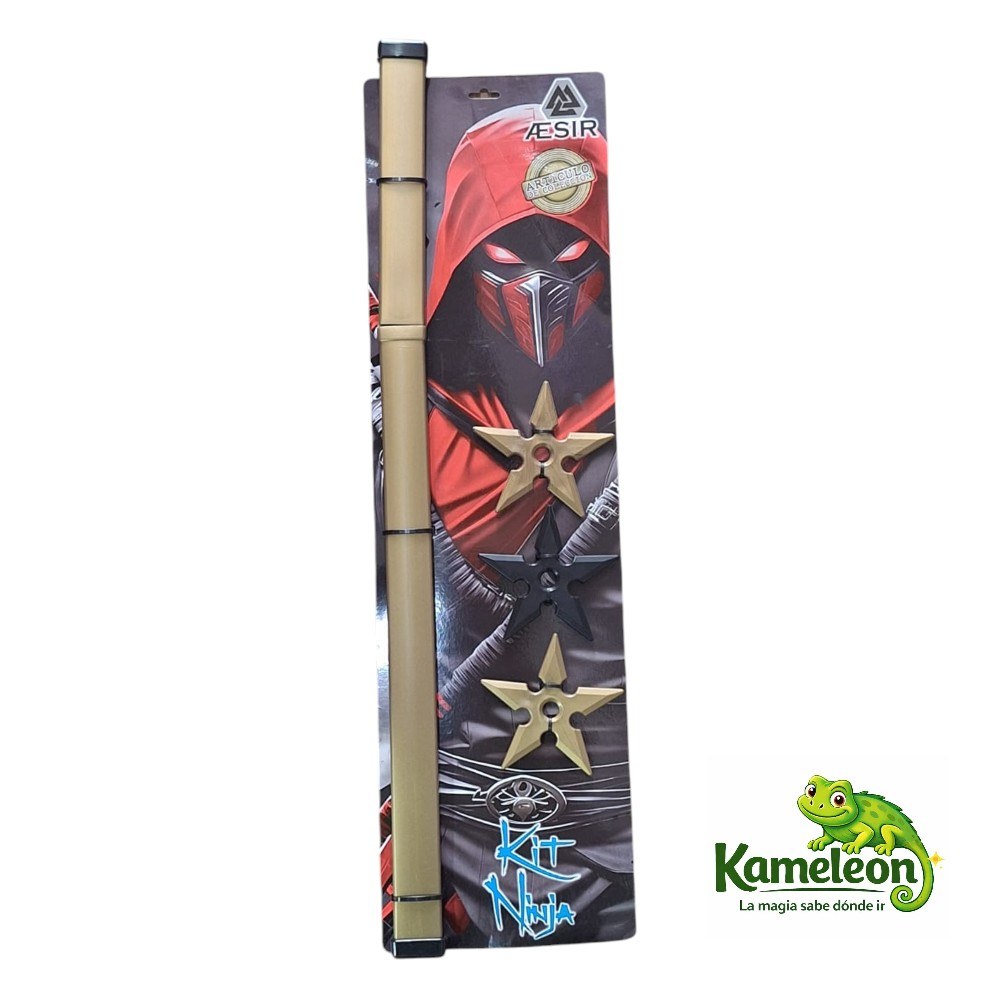 KIT COSPLAY NINJA ESPADA Y SHURIKEN