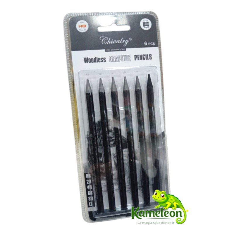 LAPIZ DE CARBON SET X 6 UNIDADES