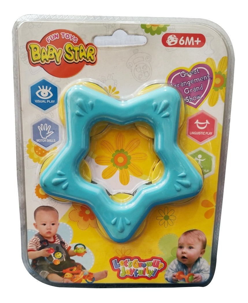 Sonajero doble blister baby star 