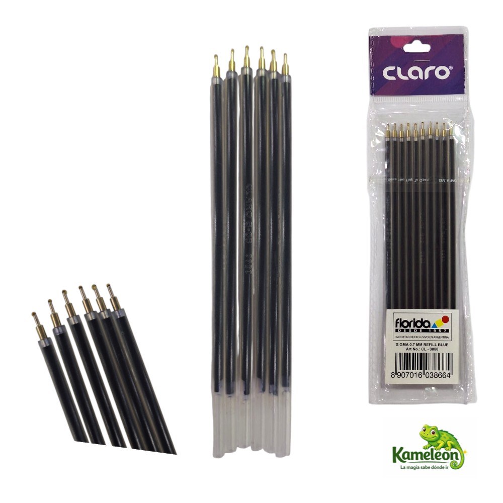 REPUESTO TANQUE PARA BOLIGRAFO LAPICERA 0.7MM AZUL
