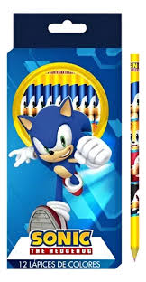 Lapiz color cresko  sonic x 12 largo