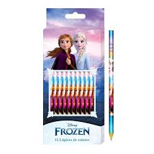Lapiz color cresko frozen x 12 largo