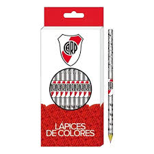 Lapiz color cresko  river plate x 12 largo