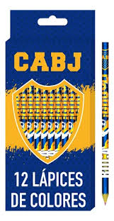 Lapiz color cresko boca junior  x 12 largo