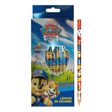 Lapiz color cresko  paw patrol x 12 largo