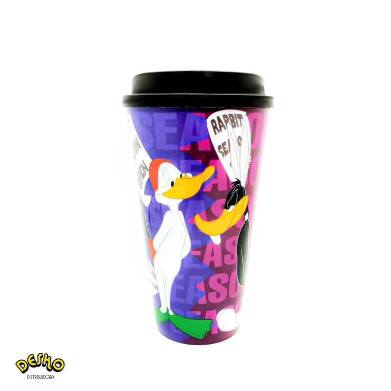 Vaso plastico looney tones: lucas & bugs bunny