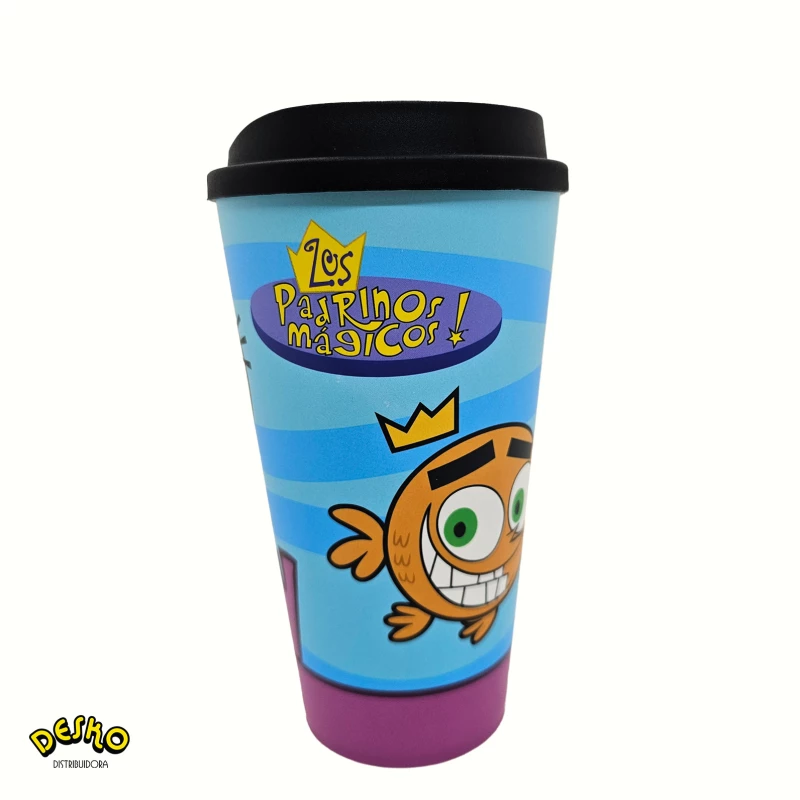 Vaso plastico los padrinos magicos: cosmo y wanda