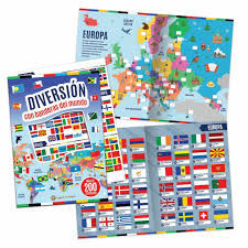 Libro diversion con banderas del mundo