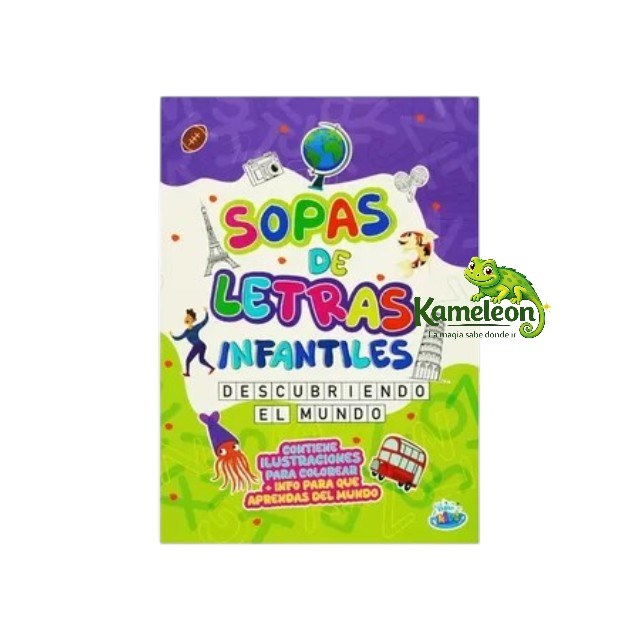 Sopa de letras infantiles: Descubriendo el mundo