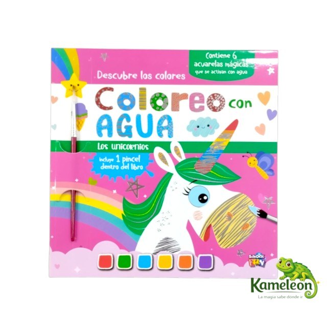 Coloreo con agua: Los unicornios