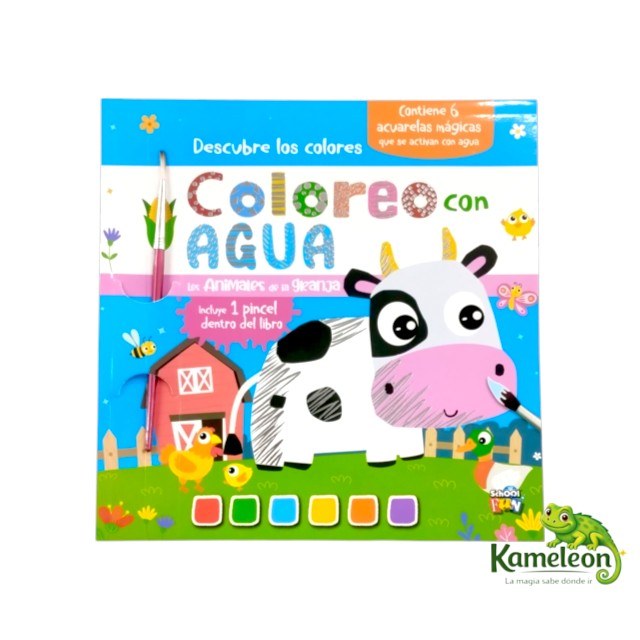 Coloreo con agua: Los animales de la granja