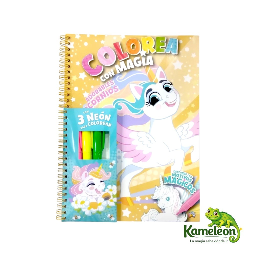 Colorea con magia: Adorables unicornios