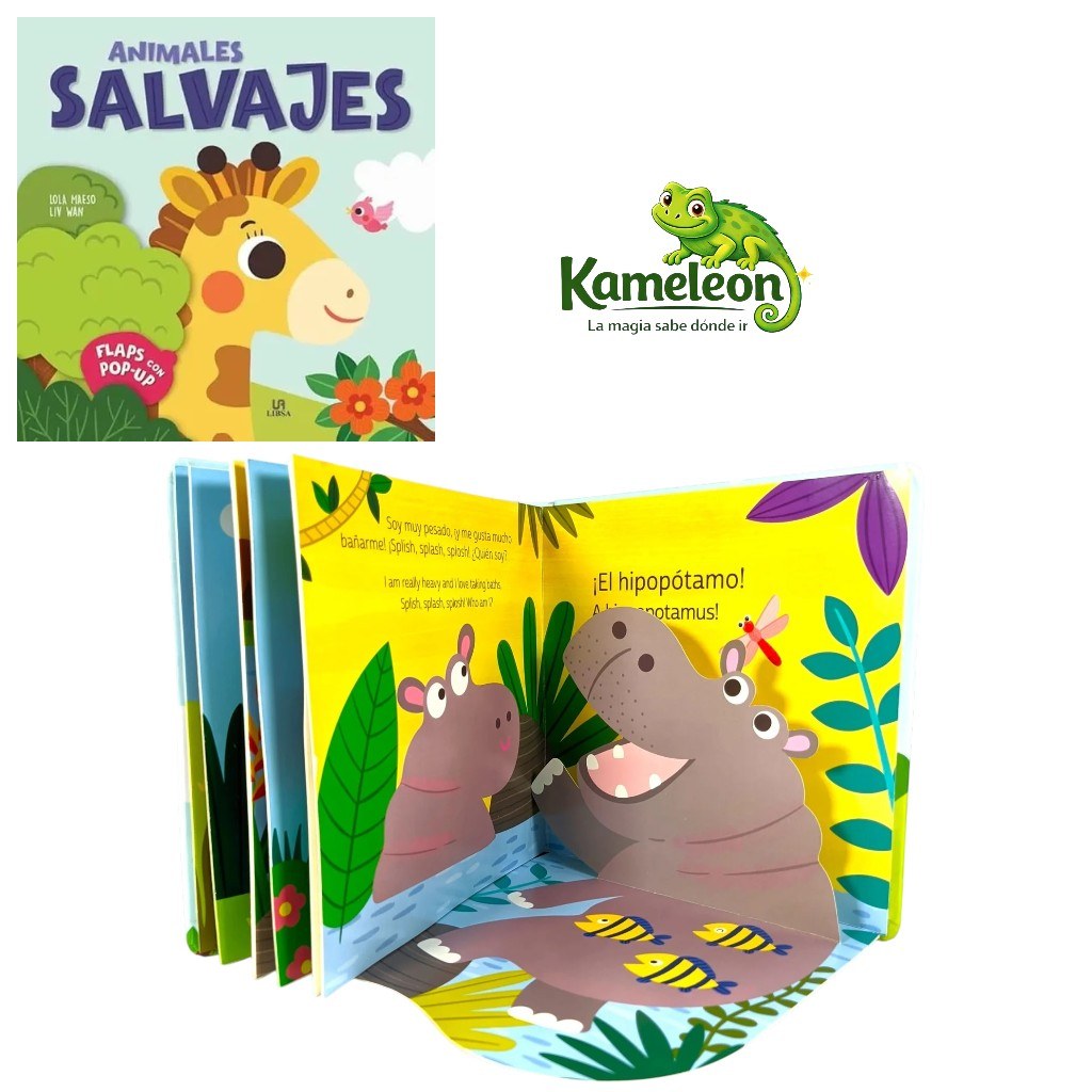 Flaps con pop-up: Animales salvajes