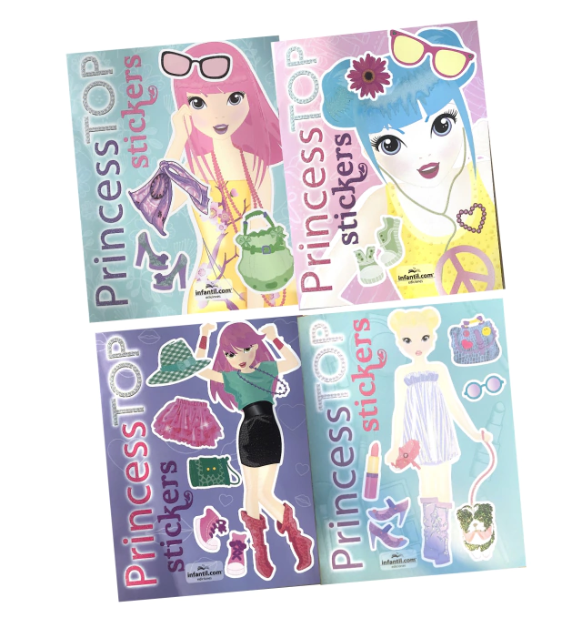 Libro pincess top stikers coleccion