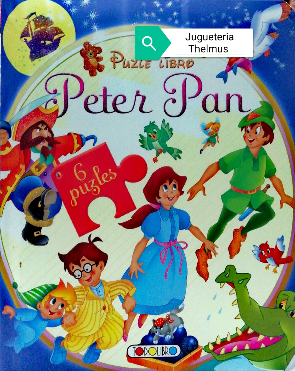 Libro leo y armo rompecabezas peter pan
