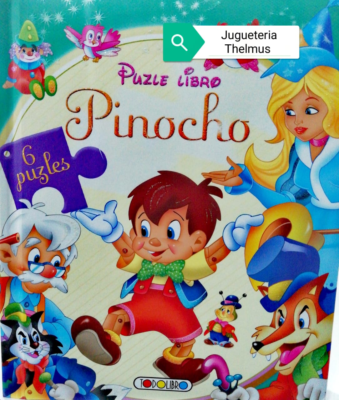 Libro leo y armo rompecabezas pinocho