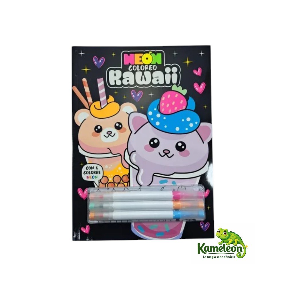 Neon coloreo: Kawaii