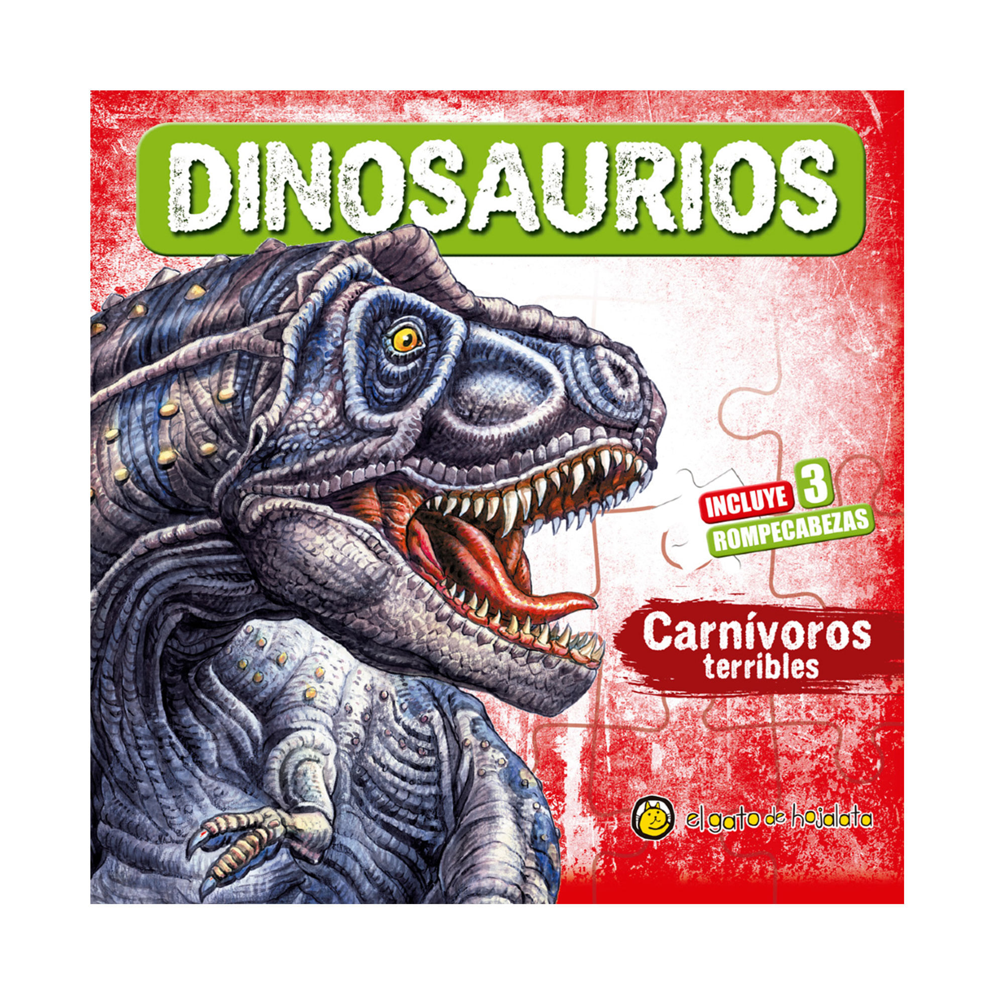Dinosaurios carnivoros terribles con rompecabezas