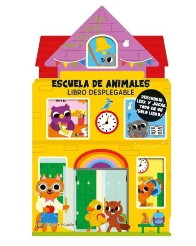 Libro casitas pop up "escuela de animales"
