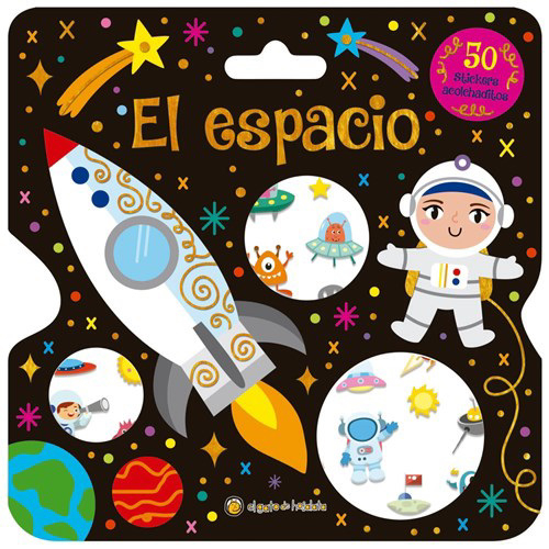 Libro de 50 stickers acolchonaditos: el espacio