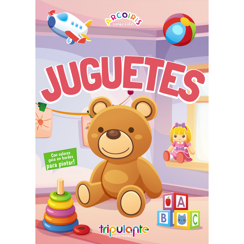 Libro para colorear arcoiris juguetes