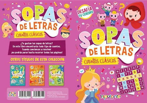 Libro juego sopa de letras cuentos clasicos