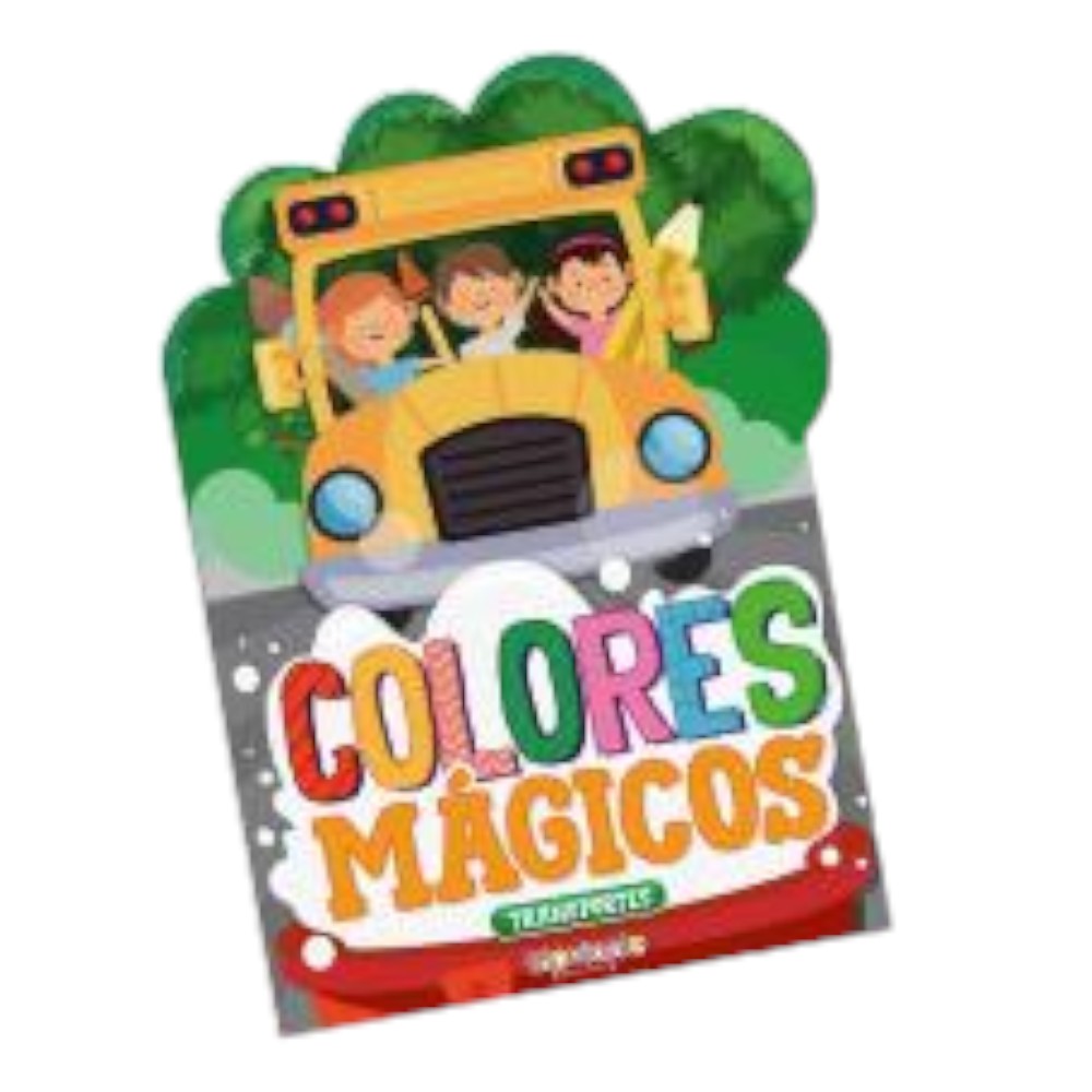 Libro para colorear colores magicos transportes