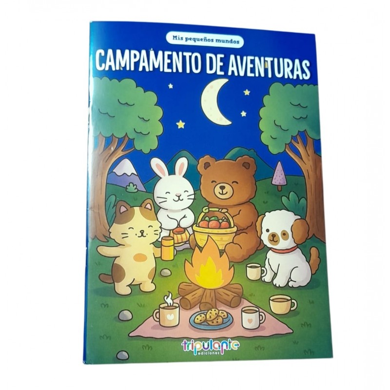 Libro para colorear mis pequeÑos mundos campamento de aventuras