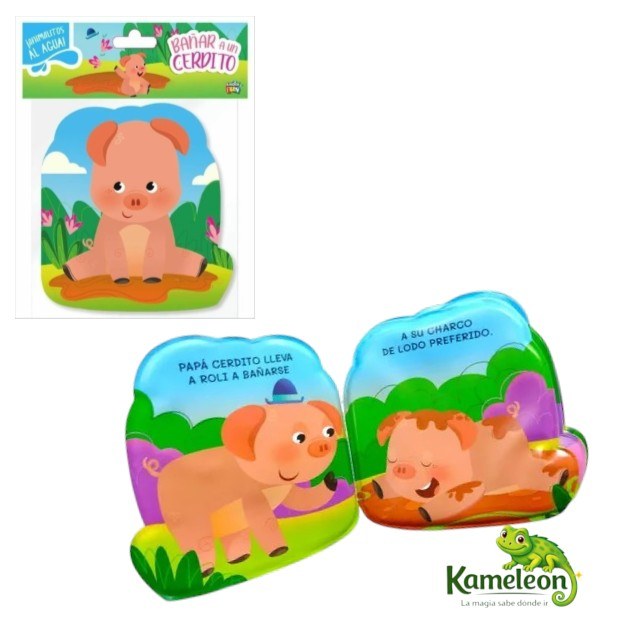 Animalitos al agua: Bañar a un cerdito
