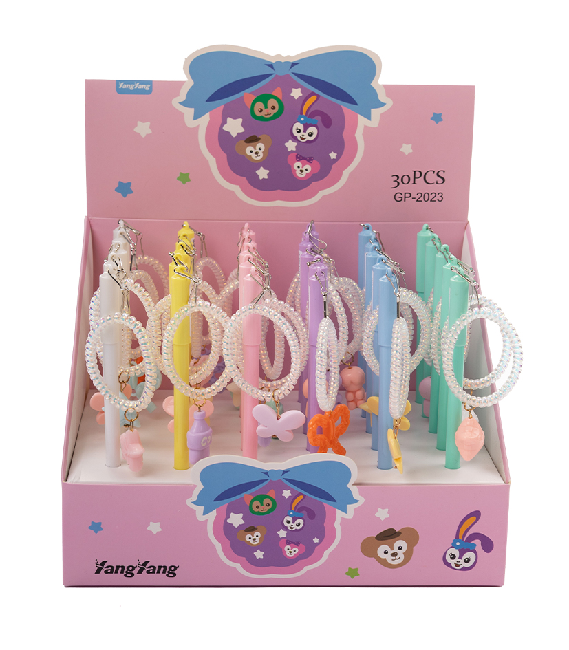 Lapicera multipaper con colita para el pelo