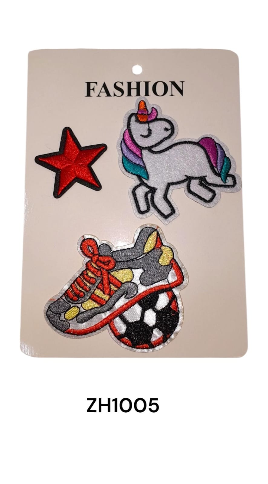 Parche unicornio estrella futbol 